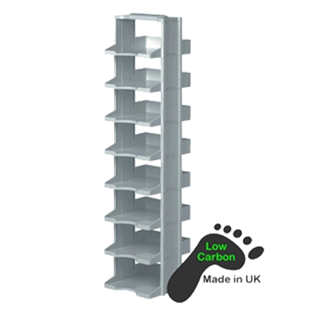 Rack "LabTower", makrolon, komplett med boxar (ställ), 8 nivåer