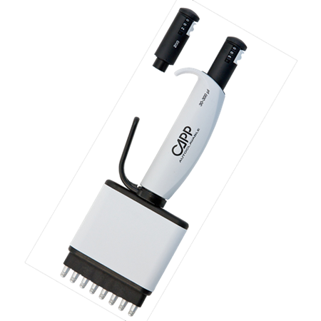 Capp Aero96 multikanal pipett, 8-kanaler, 30-300 µL